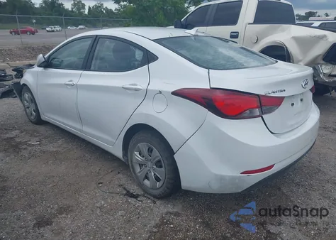 2016 Hyundai Elantra Se z USA, uszkodzony, nr VIN 5NPDH4AE9GH767368